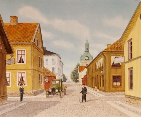 Kyrkogatan - Vänersborg "tidigt 1900-tal"