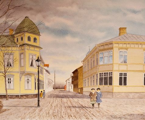 Södergatan - Vänersborg "tidigt 1900-tal"          SÅLD